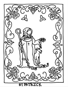 StPatrickColoringPage001